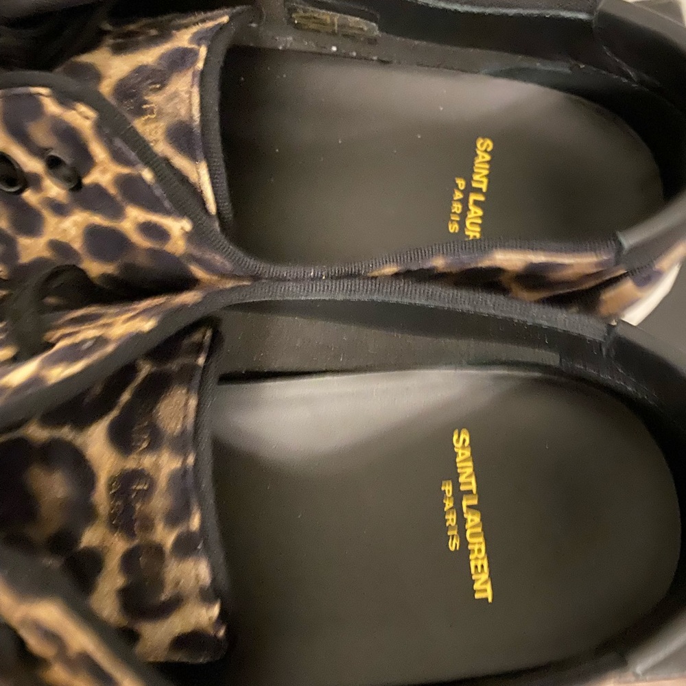 Saint Laurent Venice leopard-print sneakers - Picture 3 of 4